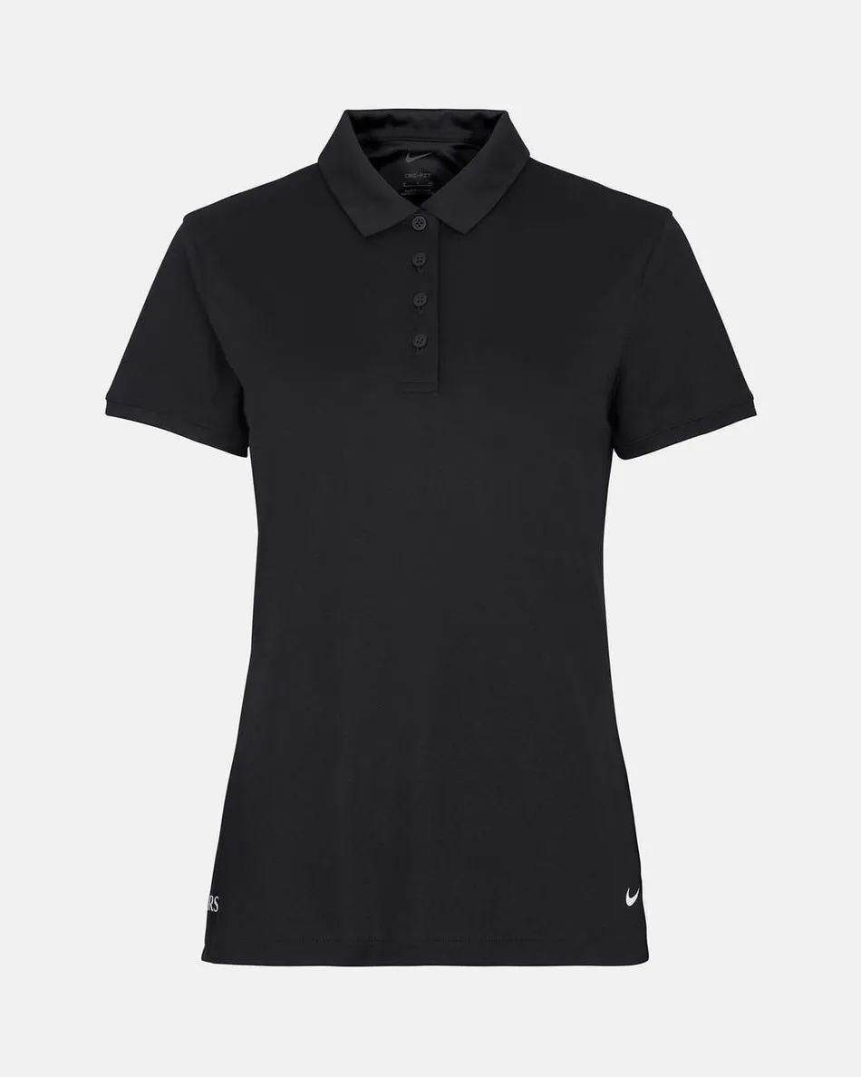 Spurs Nike Womens Black Victory Golf Polo