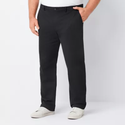 St. John's Bay Mens Big and Tall TempFlex Straight Fit Flat Front Pant