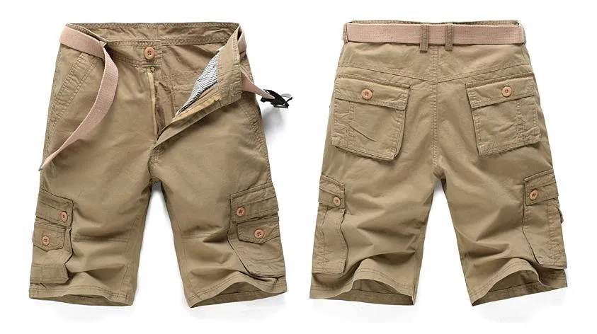 Summer Casual Style Knee Length Baggy Cargo Trousers for Men