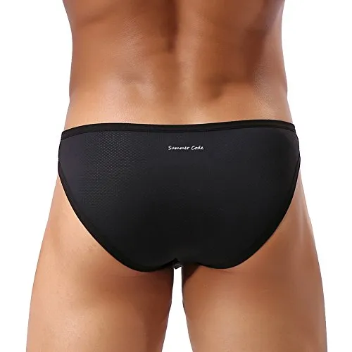 Summer Code Mens Sexy Micro Mesh Briefs Soft Breathable Bulge Pouch Underwear