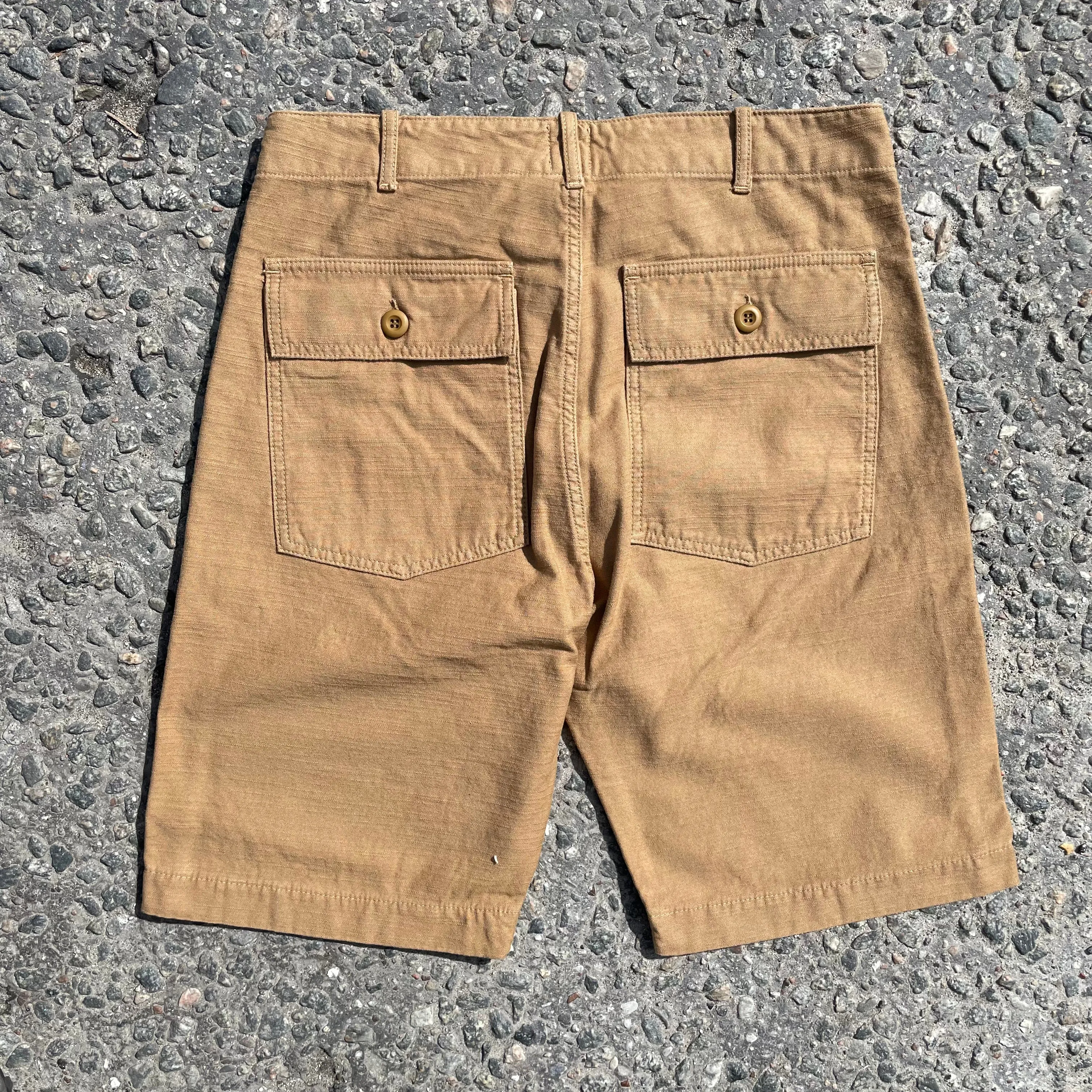 Tellason - Shorts, Fatigue Short British Tan Sateen