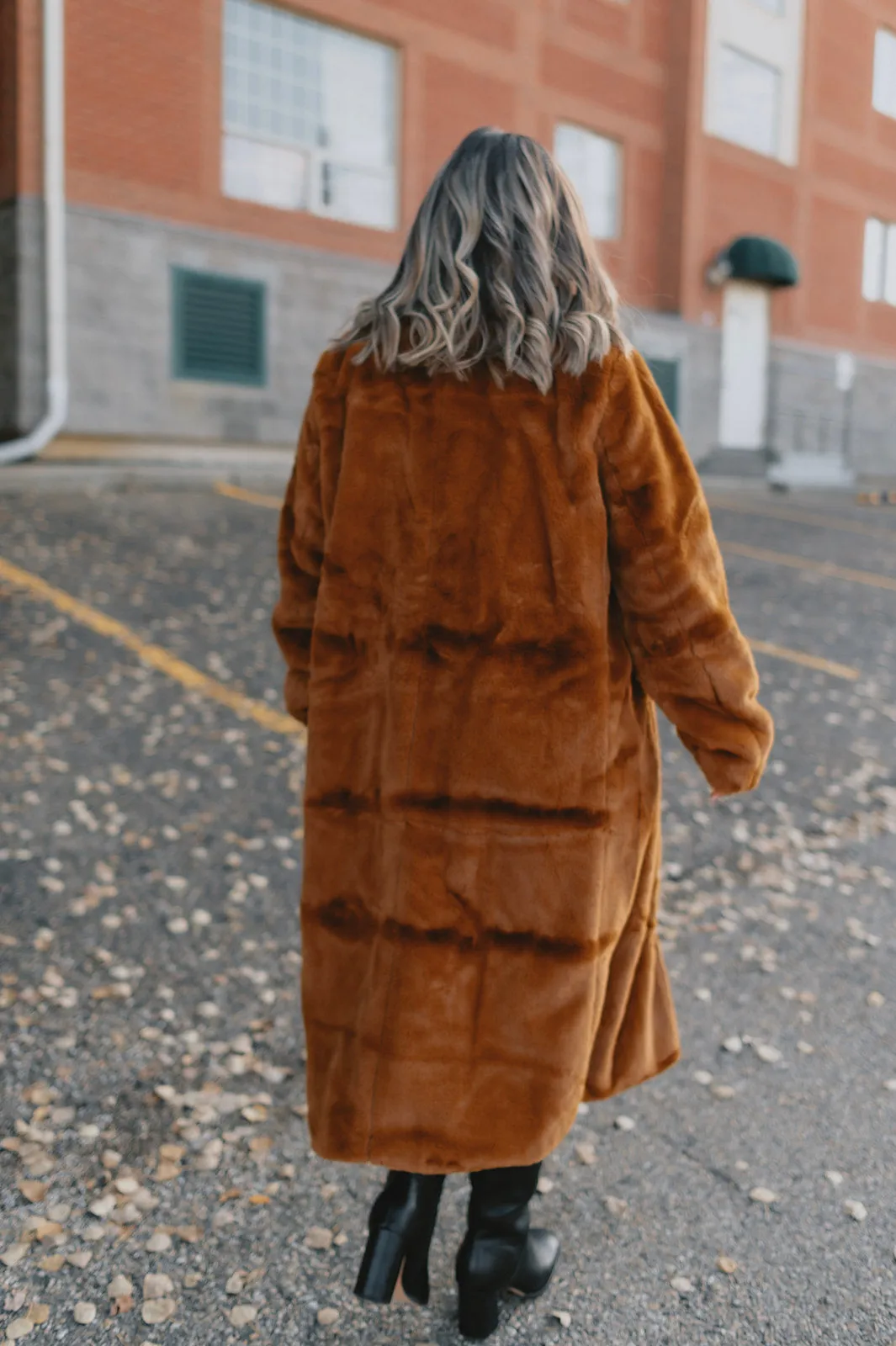 The Calino Faux Fur Coat - Monk's Robes - PLUS