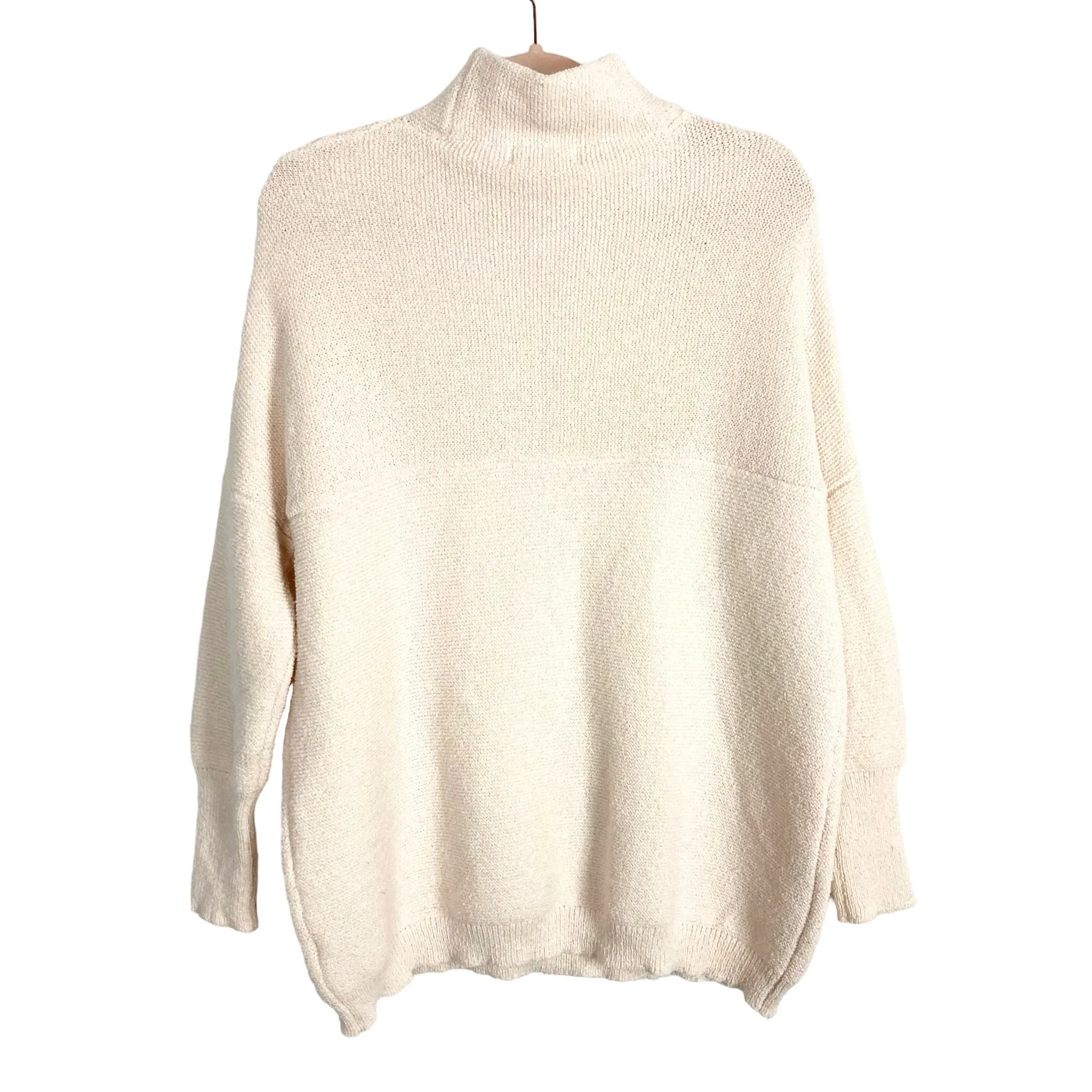 The Impeccable Pig Cream Mock Neck Sweater- Size S