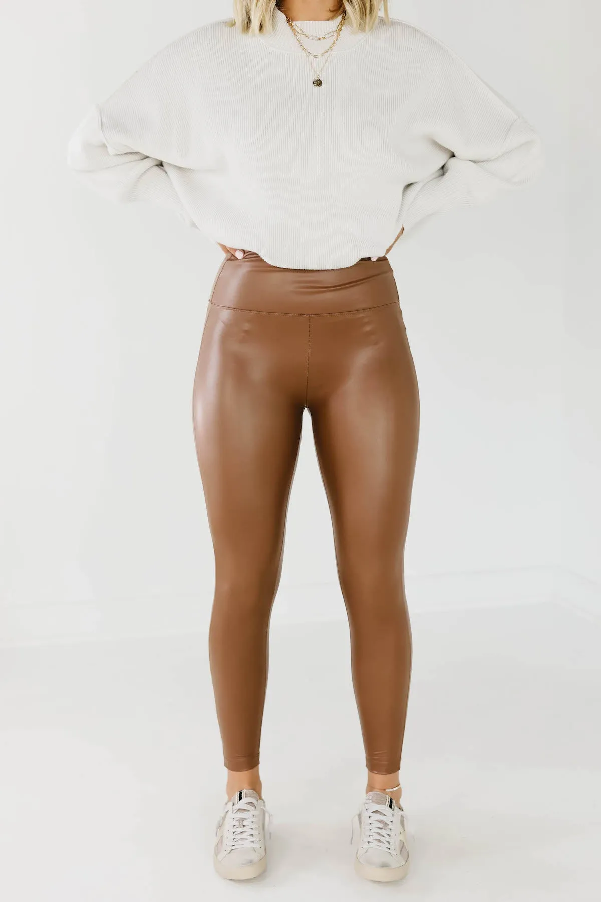 The Weston Faux Leather Leggings