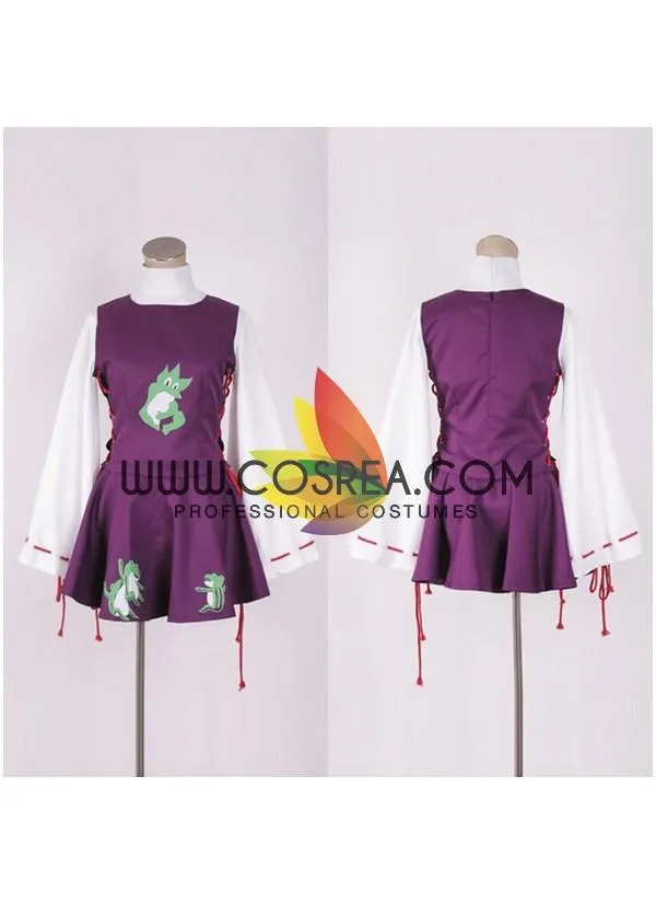 Touhou Project Mountain of Faith Suwako Moriya Cosplay Costume