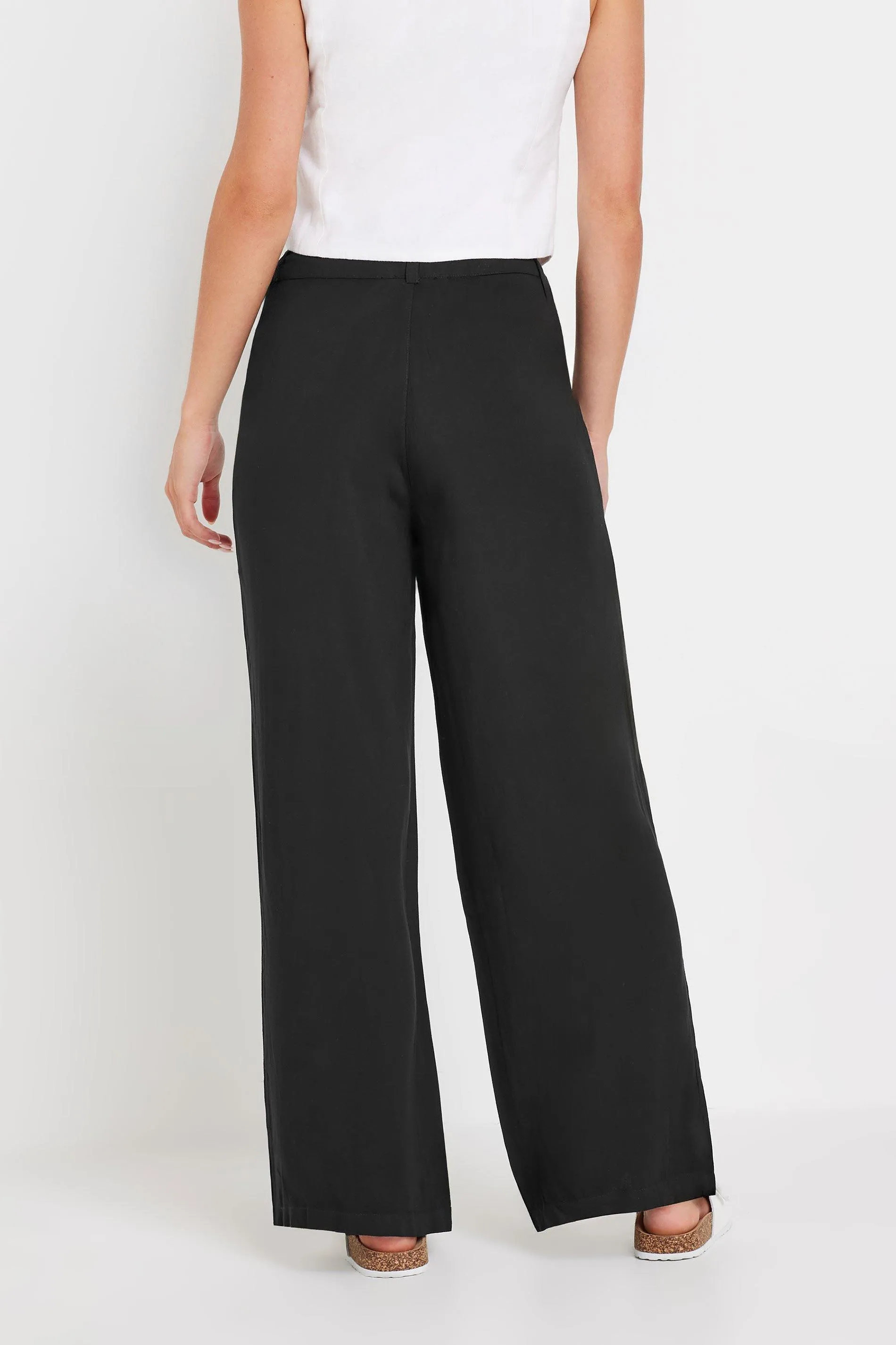 Trousers | Petite Wide Leg Suit Trousers | PixieGirl