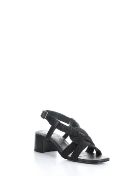 UPBEAT BLACK Buckle Sandals