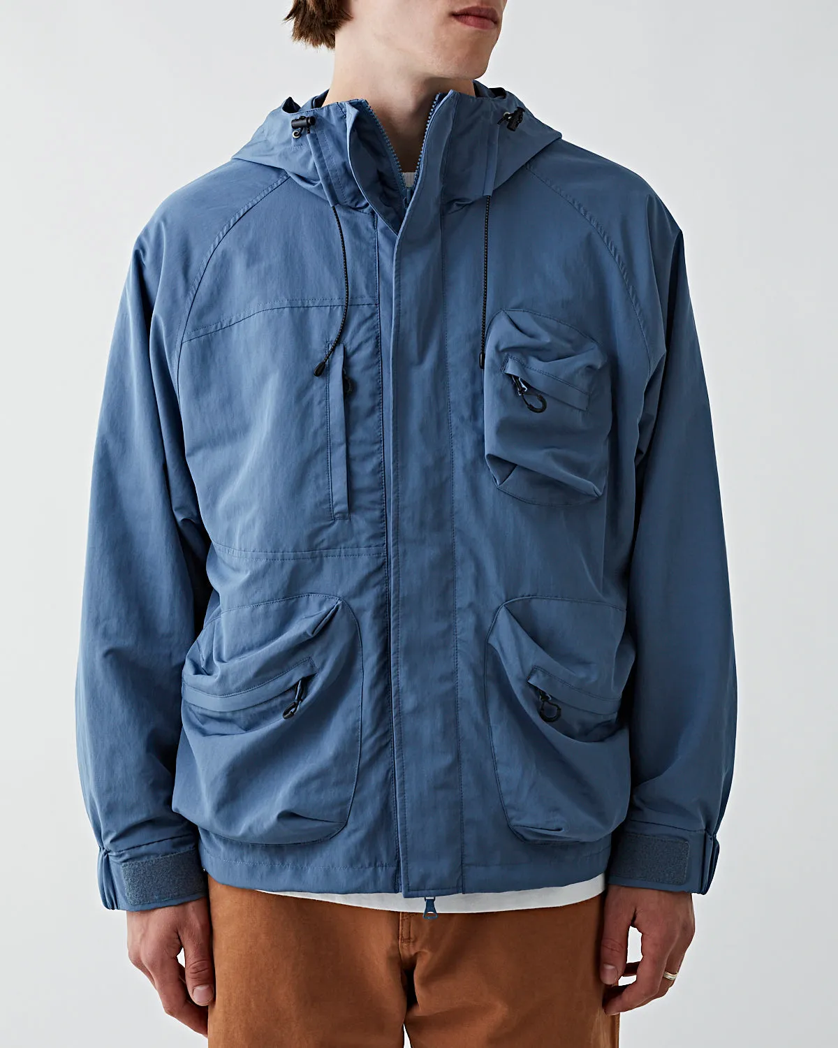 Utility Hood Jacket Blue