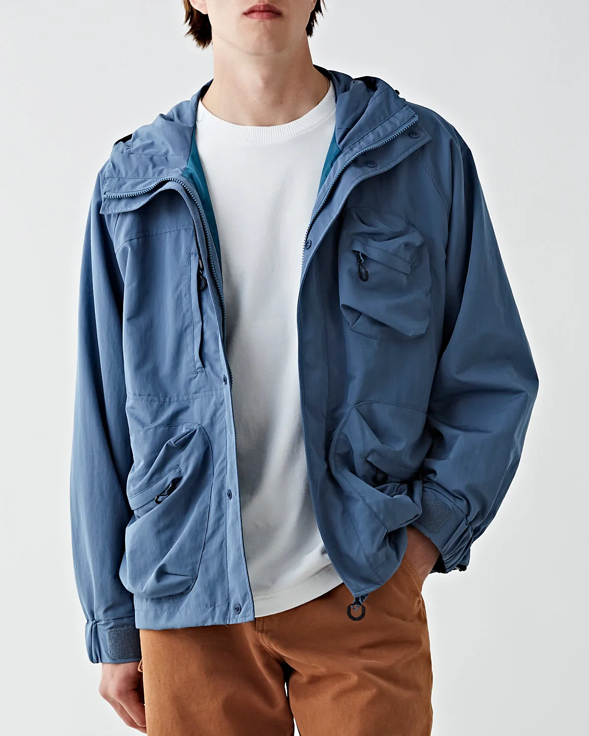 Utility Hood Jacket Blue