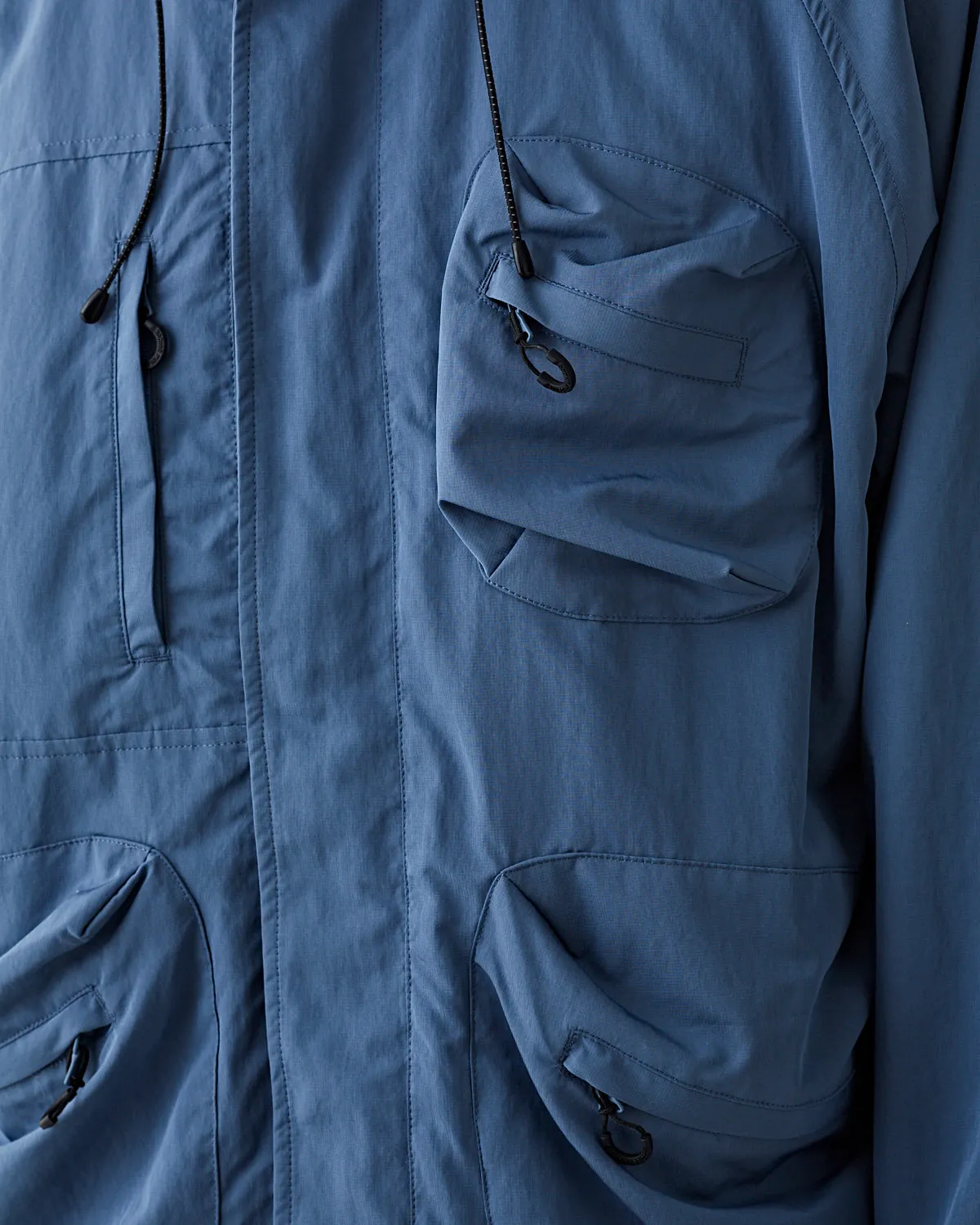 Utility Hood Jacket Blue