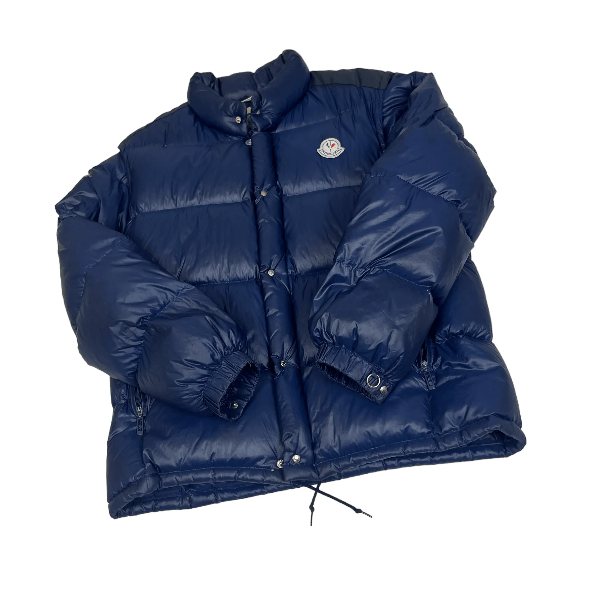 Vintage 90s Navy Blue Moncler Grenoble Puffer Coat - Large