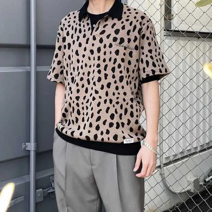 WACKO MARIA  |Leopard Patterns Street Style Short Sleeves