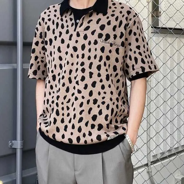 WACKO MARIA  |Leopard Patterns Street Style Short Sleeves