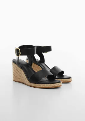 Wedge buckle sandals