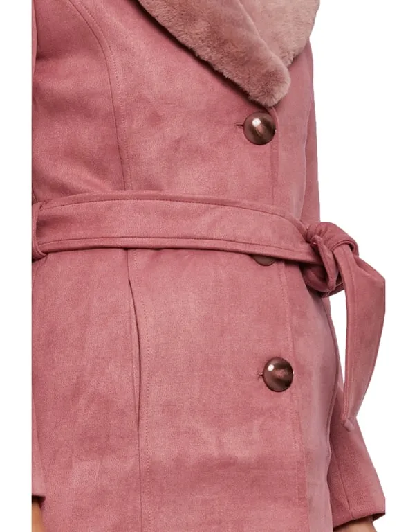 Women Coat Pink Color