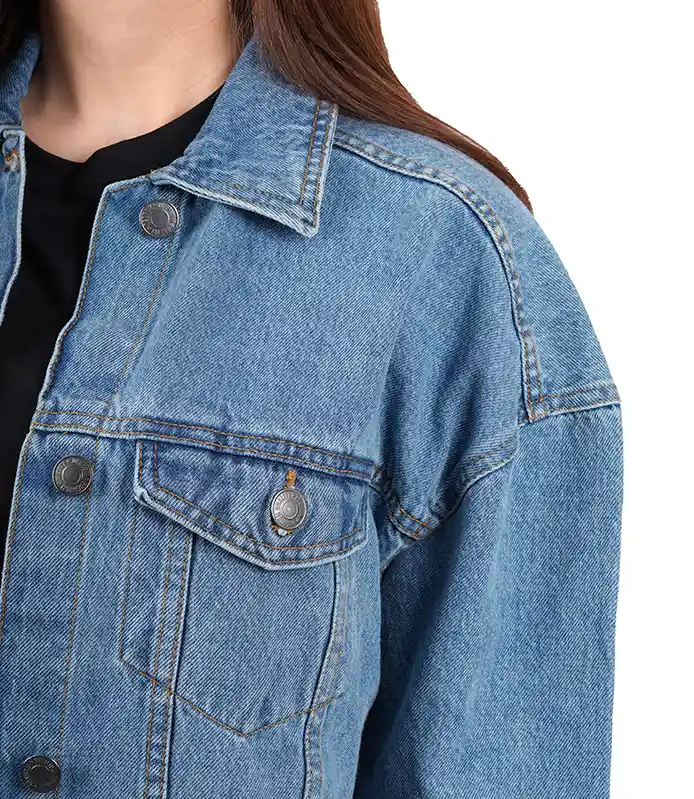 Women's Light Blue Oversized Denim Jacket