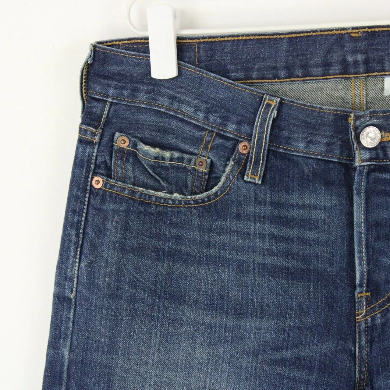 Womens LEVIS 501 Jeans Dark Blue | W34 L30