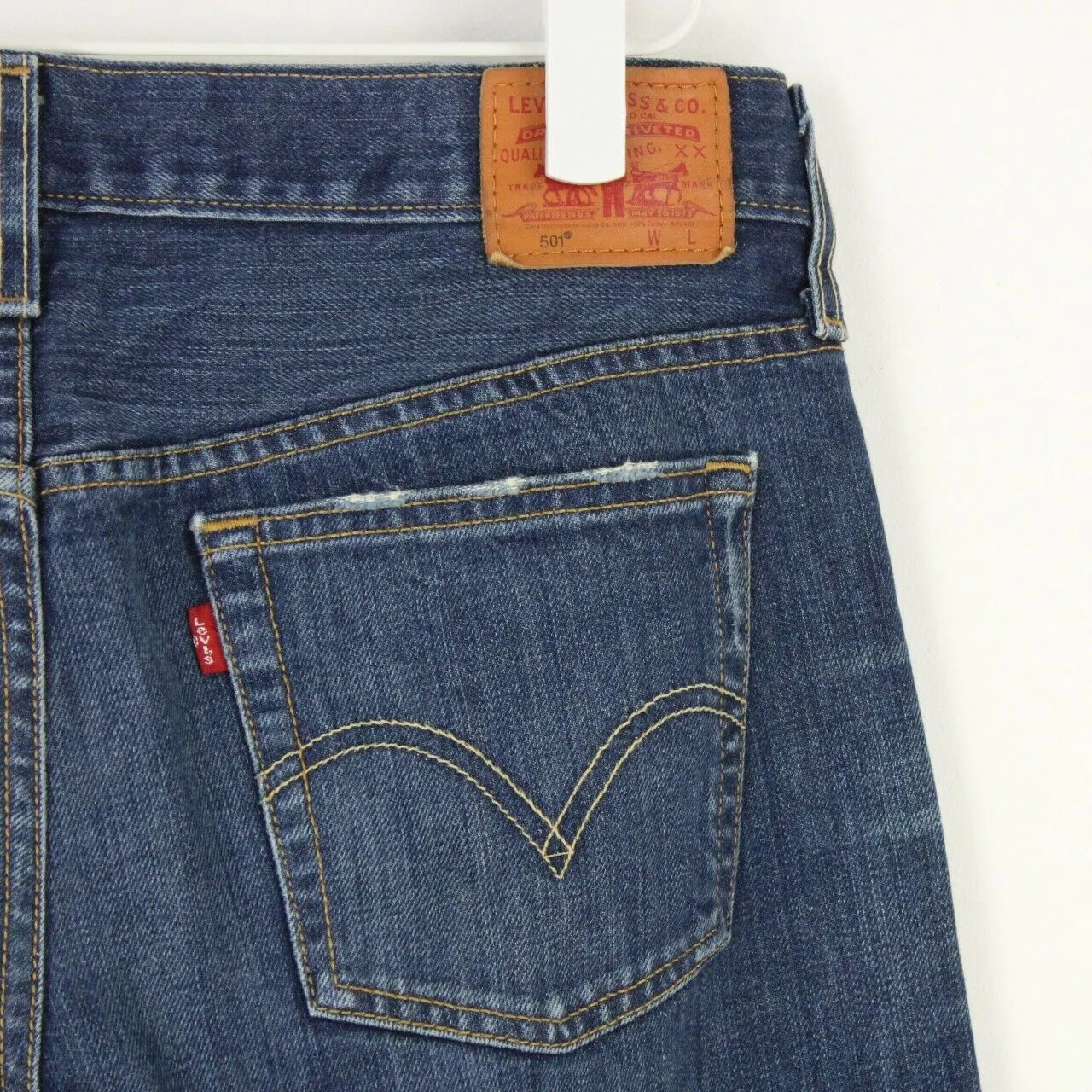 Womens LEVIS 501 Jeans Dark Blue | W34 L30