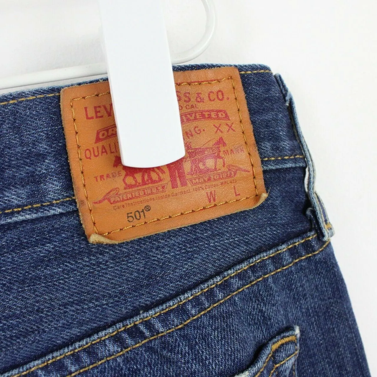 Womens LEVIS 501 Jeans Dark Blue | W34 L30