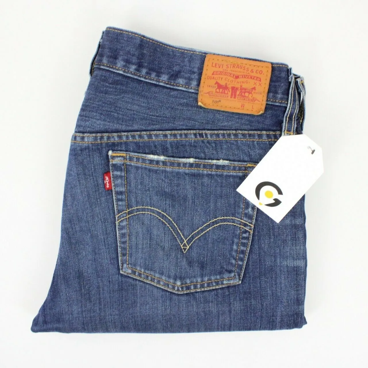 Womens LEVIS 501 Jeans Dark Blue | W34 L30