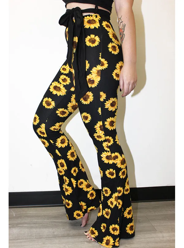 Women's Sunflower Stunner Bell Bottoms