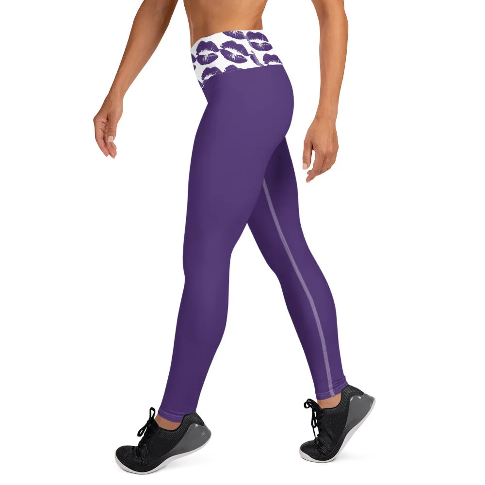 Yoga Leggings Purple Kisses