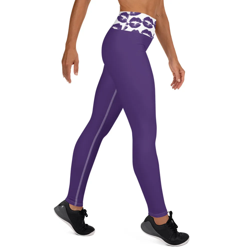 Yoga Leggings Purple Kisses