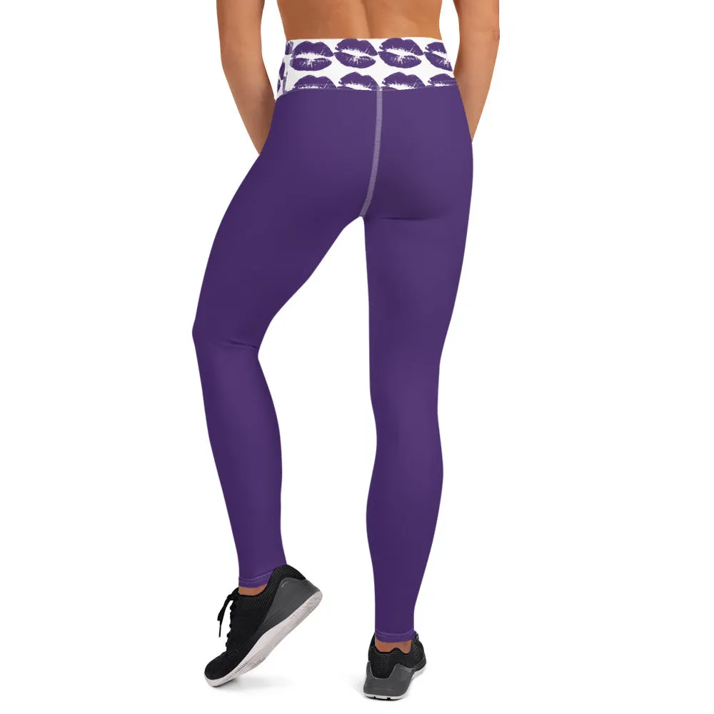 Yoga Leggings Purple Kisses