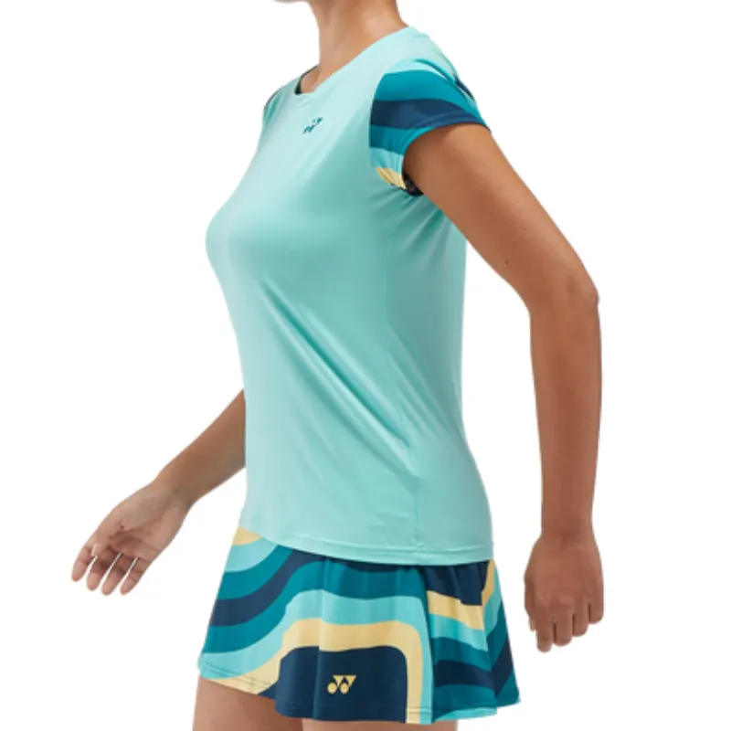 Yonex 2024 AO Tennis Womens Crew Neck - Cyan